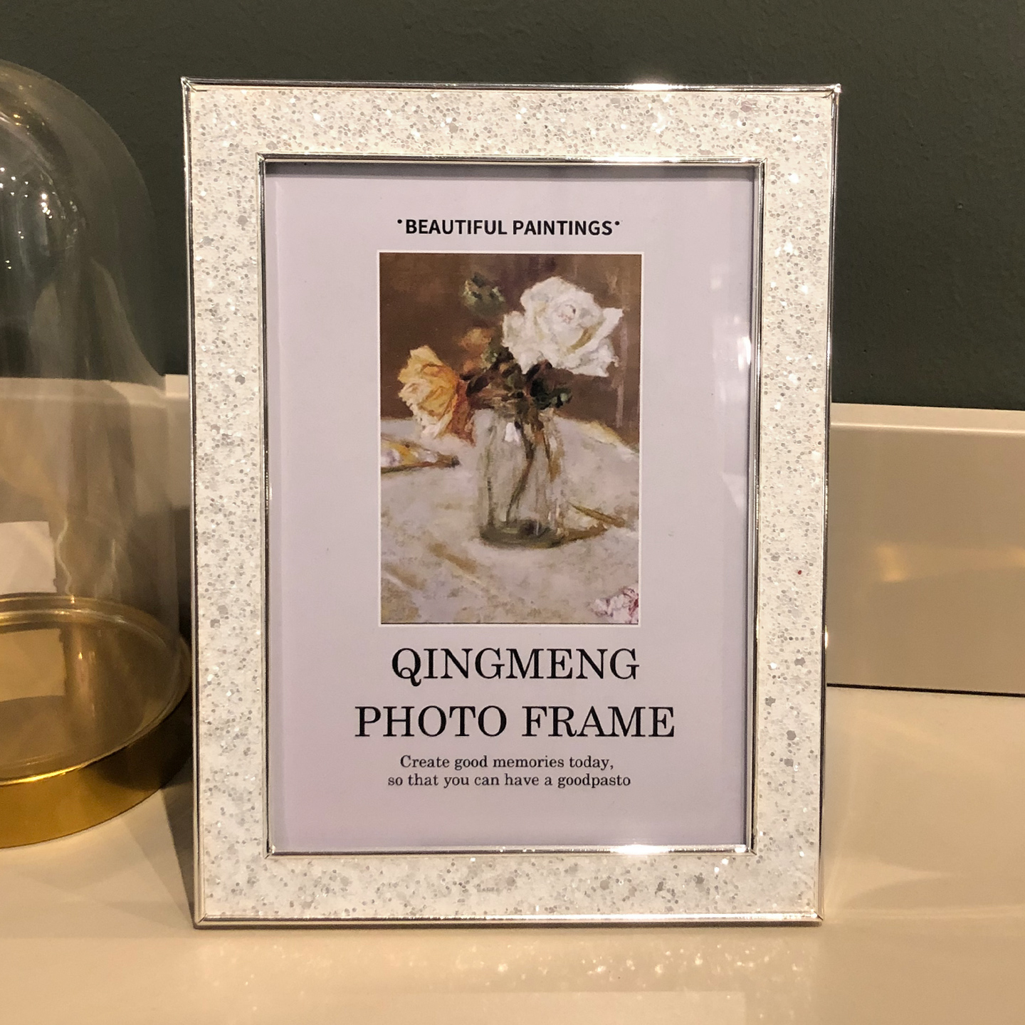 相框摆台金属欧式多尺寸带打照片