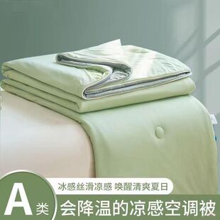 锦纶被%冰感夏凉被空调被冰芯100感夏冰淇淋A类小可机冰丝洗凉