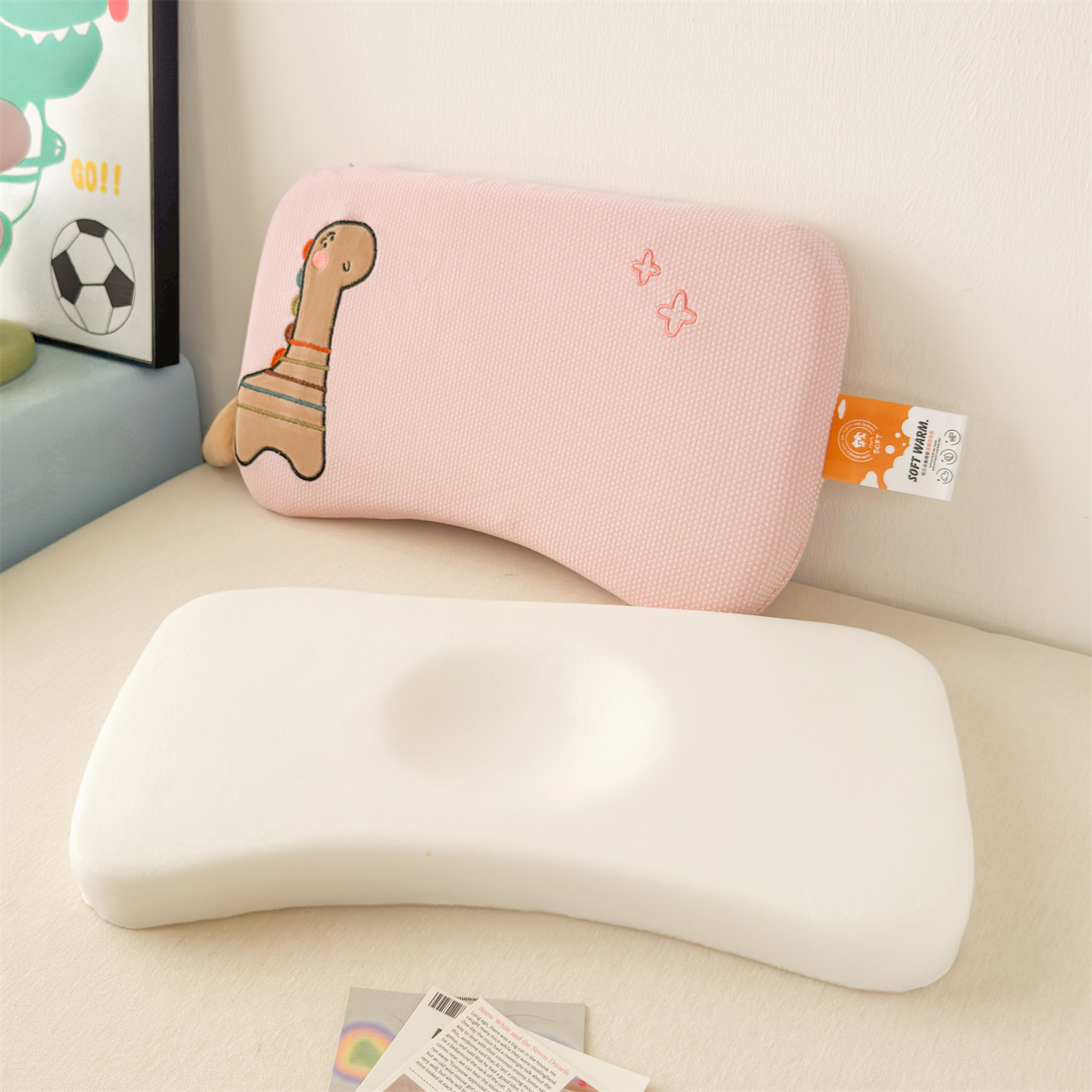卡通小恐龙婴童记忆枕枕头枕芯