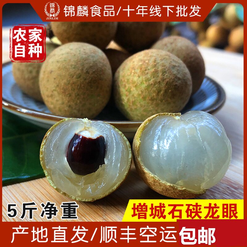 龙眼新鲜石硖 桂圆清甜肉厚10斤现摘现发增城正宗本地空运冷链发