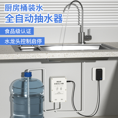 台下桶装水抽水器电动抽水泵管线机水槽龙头上水加水吸水器全自动