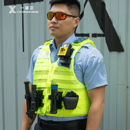 防刺服一雄正反光背心荧光绿CPT多功能模块化保安衣户外马甲套装