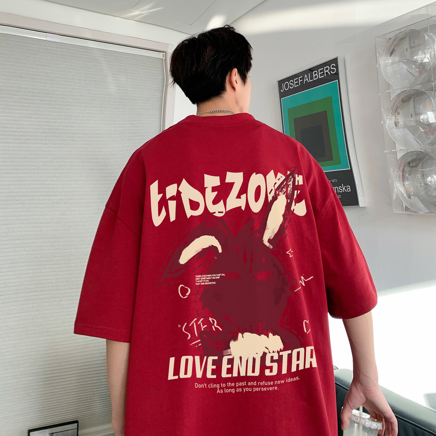 重磅280克精梳双纱精密赛络纺T恤纯印花短袖男T2801-P38控58,男装T恤,星座610B-1