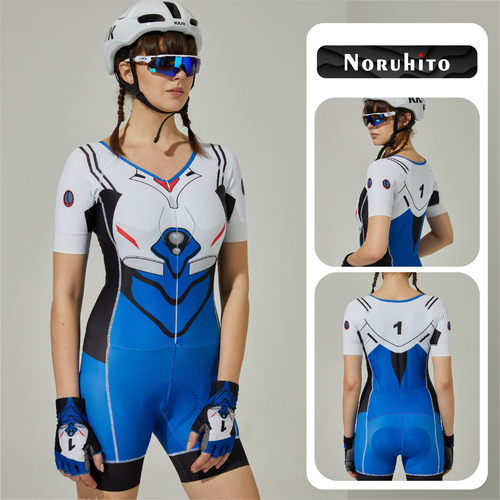 碇真嗣连体骑行服新世纪福音战士铁三服男女车衣EVA自行车服定制