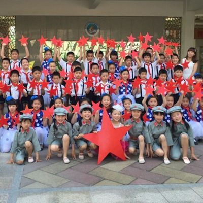 五角星道具红五星幼儿园合唱舞蹈运动会创意入场手拿星星国庆演出