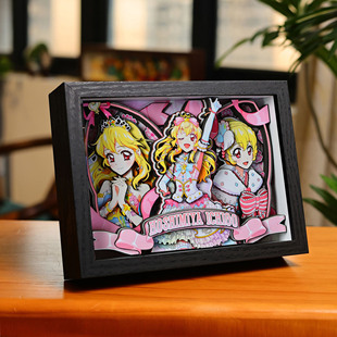 偶像活动3D立体画星宫莓动漫周边手办模玩装饰摆台手工生日礼物