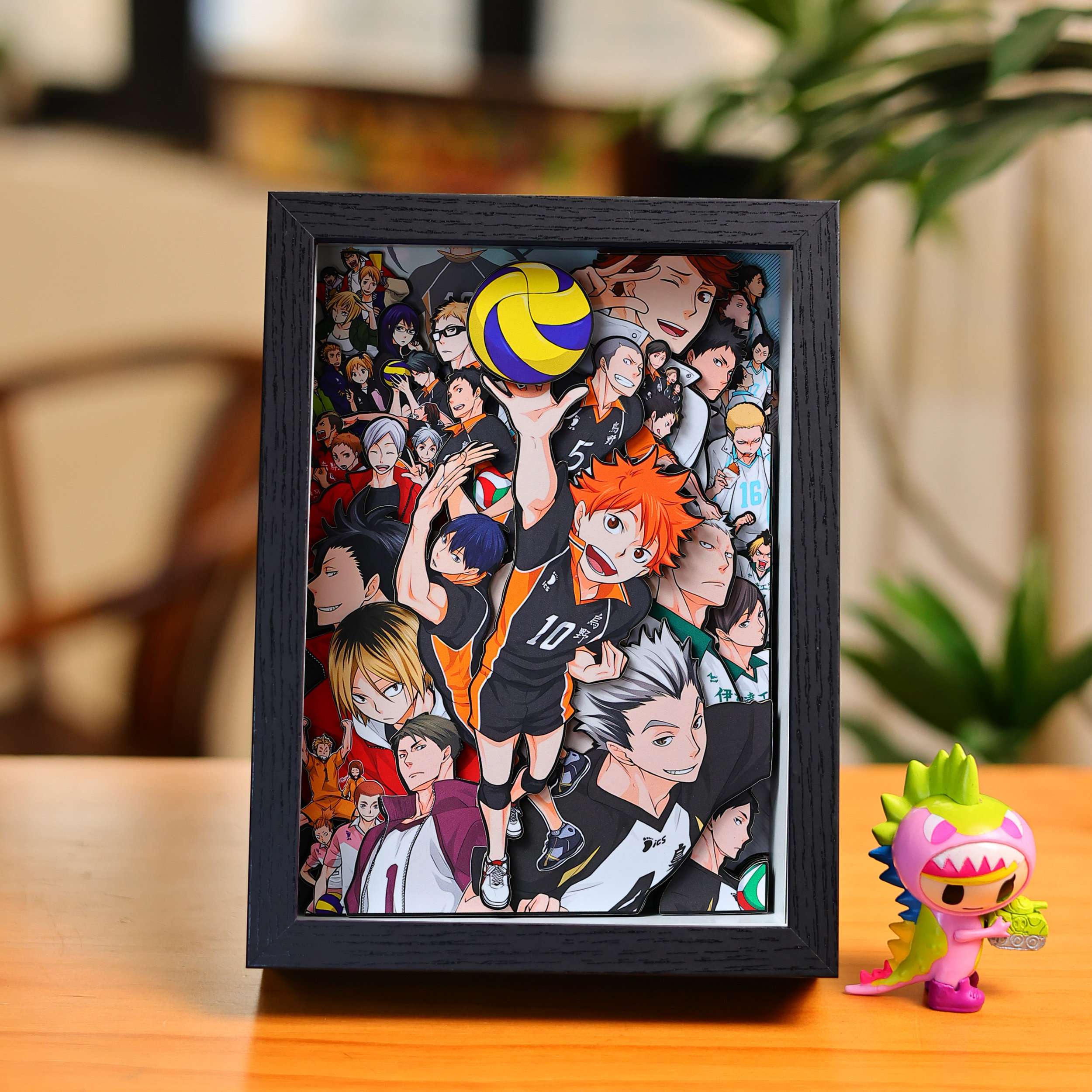 排球少年全家福乌野纸艺立体画音驹高校翔阳周边手办装饰挂画摆台