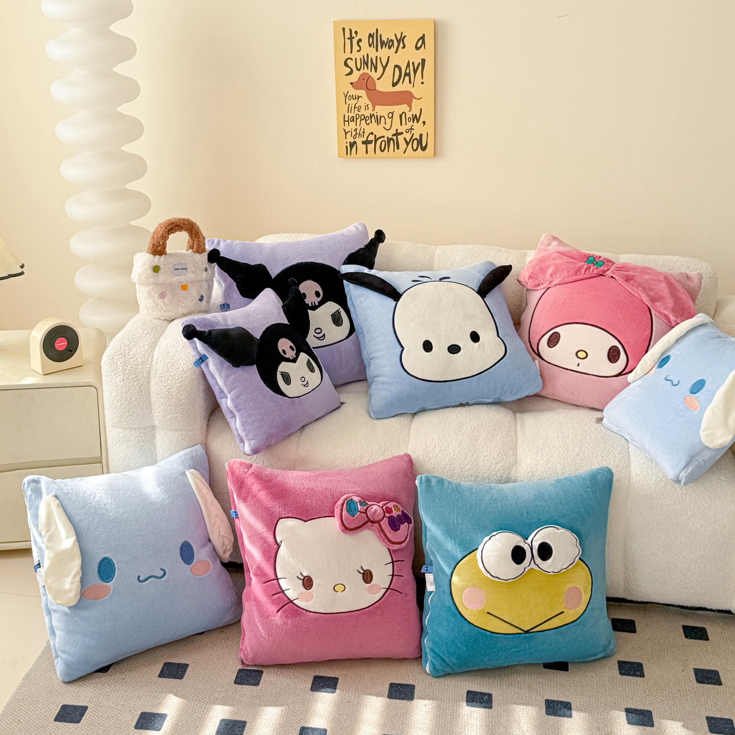 抱枕被子两用办公室加厚枕头被