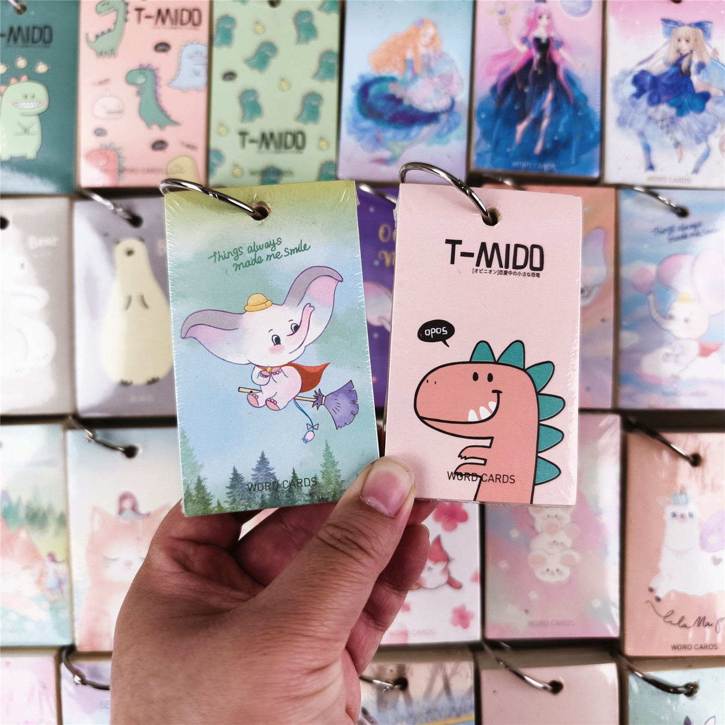 组合出！库存样品！卡通单词本110张【铁环生锈】瑕疵品