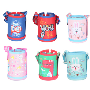 熊本士保温杯杯套BEARBENS杯套刺绣布套盾牌小火龙粉粉兔套通用