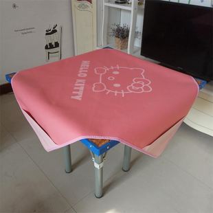 麻将桌布家用加厚麻将垫大号皮消音正方形麻将垫子带兜防滑新款