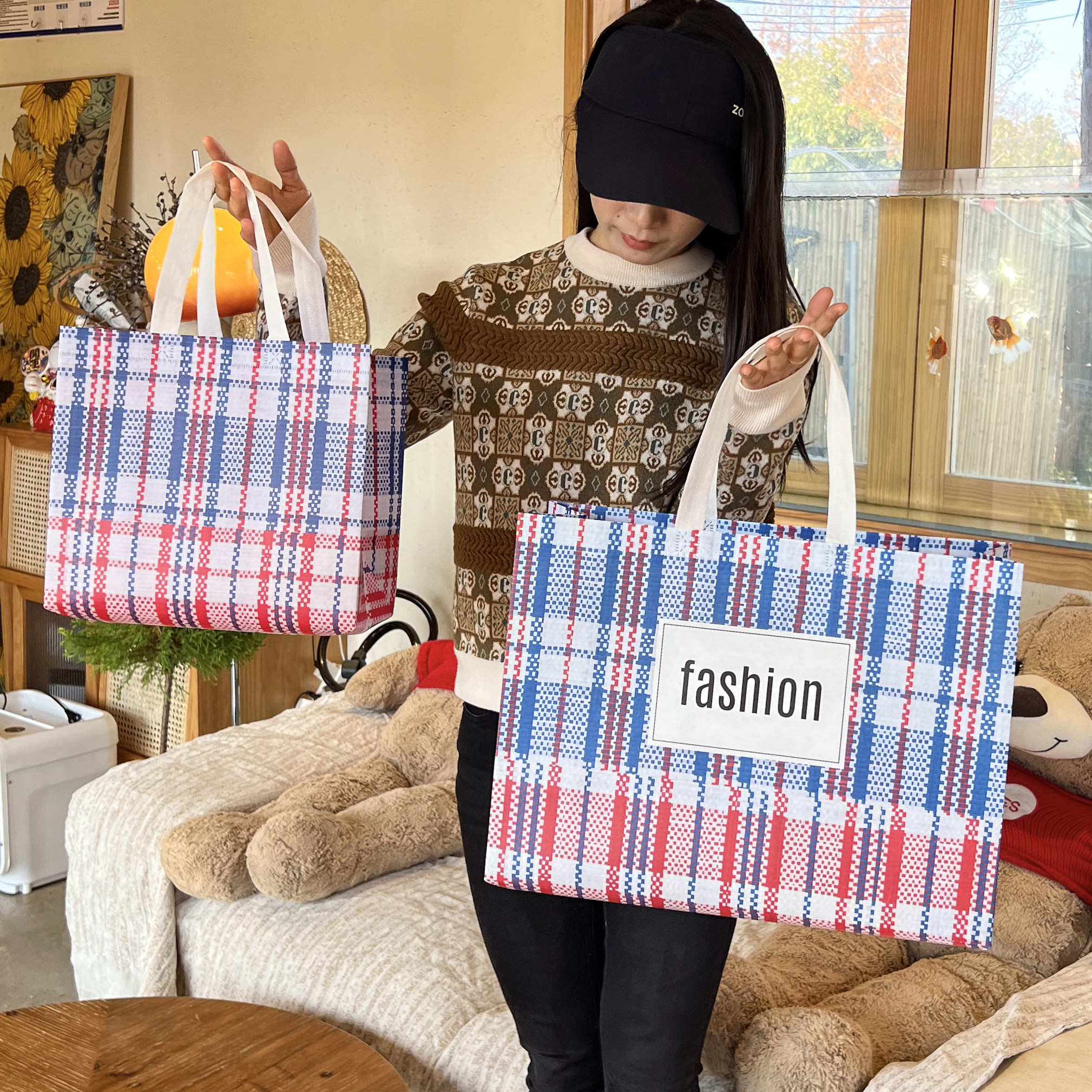 十只每份 无纺布袋 打包袋 女装袋子 童装袋子