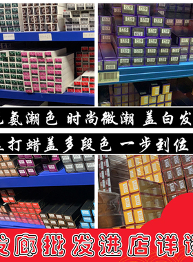 2025新款流行色理发店专用单支染发膏一步到位潮色显白灰色蓝黑色