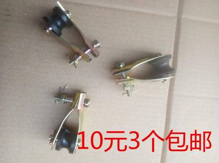 钻石三角美的长城金龙远东吊扇吊杆滑轮配件安装吊夹结构夹挂滑轮