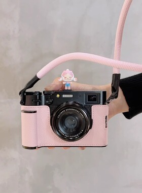 富士XT50真皮底座 XT5相机套 X100VI保护套XM5壳XS20配件皮套R50