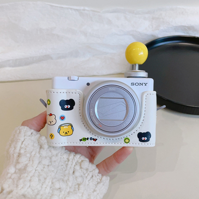 白色nice小熊卡通相机多型号皮套