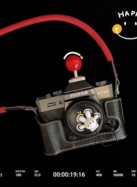 适用于富士xt30xs20XM5镜头盖防丢绳x100vi相机装饰 R10R50热靴盖