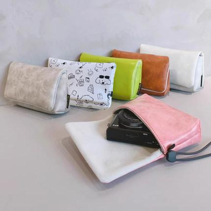 适用于ccd相机包 佳能g7x2保护套g7x3卡片机收纳 索尼ZV1M2壳黑卡