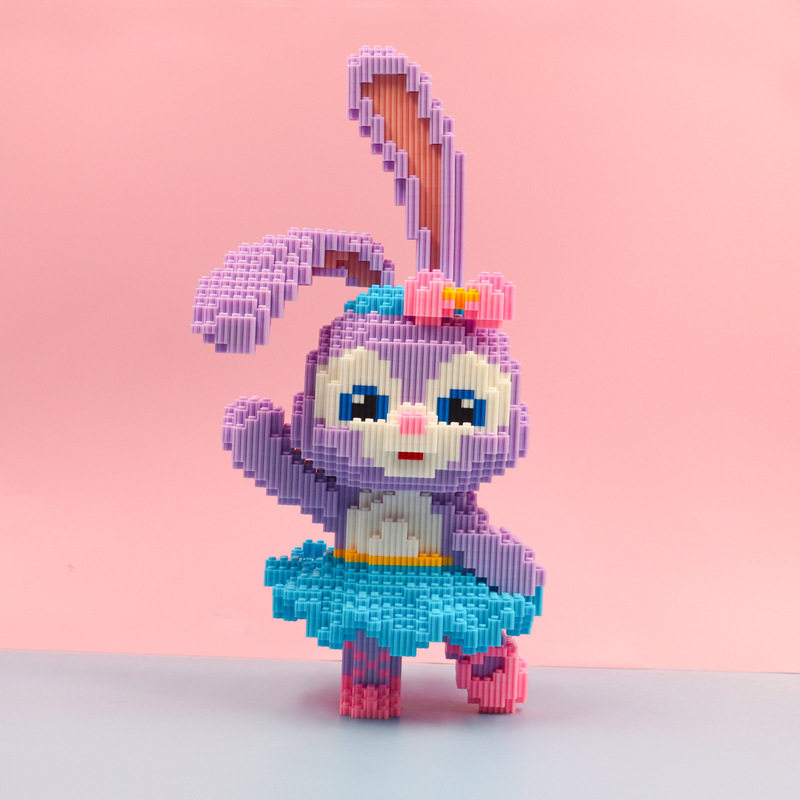 마이크로 입자 초대형 앉아 별 DAILU 빌딩 블록 딸기 곰 입체 퍼즐 장난감 선물