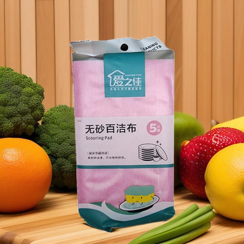 爱之佳百洁布洗碗洗锅不粘油强力去污加厚5片装10包50片39元包邮