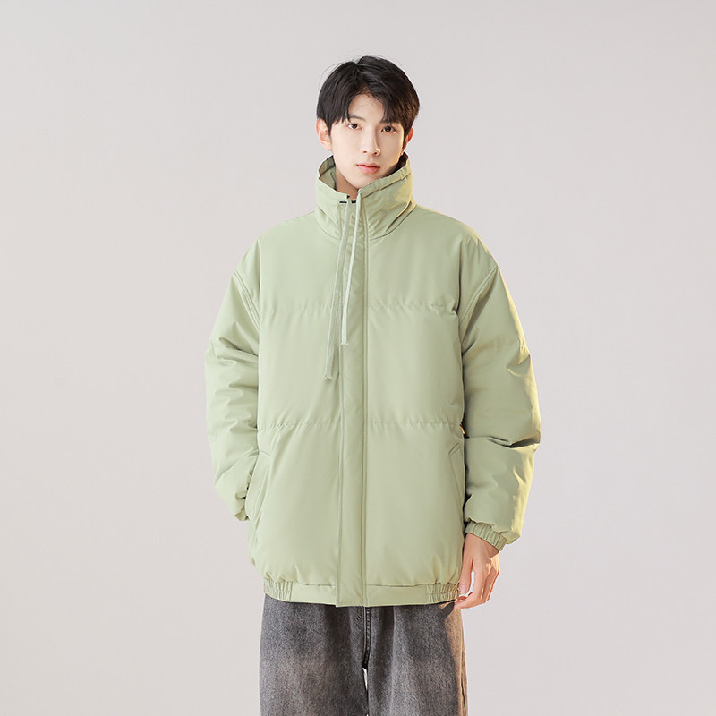 秋冬男加大码棉服外套保暖加厚棉衣青年帅气休闲加肥宽松棉袄上衣