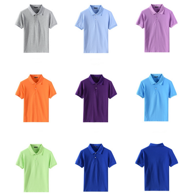 夏季男士纯棉短袖POLO衫翻领T恤潮牌青年体恤男女半袖衫情侣汗衫