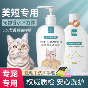 美短虎斑猫专用沐浴露成猫幼猫咪杀菌猫猫宠物全套用品猫咪沐浴露