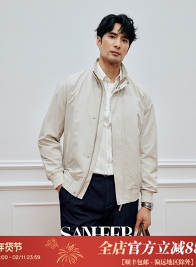 【睿仕之选】日本进口棉感面料 春季轻便抗皱立领夹克外套 DAJ403