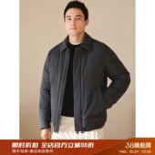百搭宽松直筒翻领羽绒服 冬季 蓬松保暖白鹅绒 DAD322 高智绅士