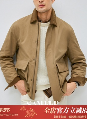 【黄石农场主】复古撞色灯芯绒领 秋季工装巴恩风谷仓夹克 DAJ399
