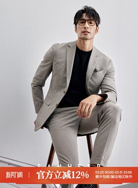 意大利绅士 高档薄款抗皱面料 春季商务男士休闲西服外套 DAS230