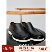 休闲鞋 夏季 DES001 男士 真皮乐福鞋 商务通勤 高端荔枝纹头层牛皮