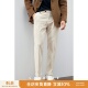 绅士 米白色休闲裤 高档抗皱灯芯绒面料 百搭男士 DBL987 冬季 意式