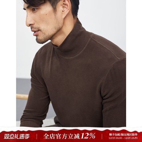 秋冬季百搭加厚柔软高领长袖t恤