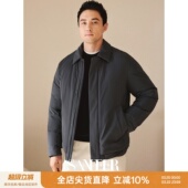 百搭宽松直筒翻领羽绒服 冬季 蓬松保暖白鹅绒 DAD322 高智绅士