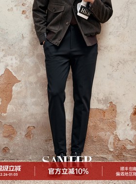 秋冬抗皱通勤裤 高档莫代尔羊毛弹力面料 男士修身休闲裤 DBL047