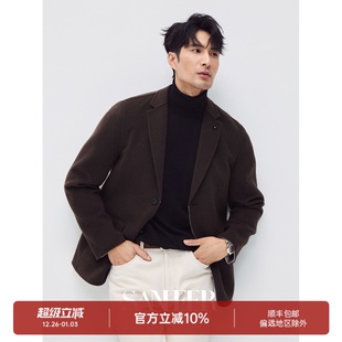 外套 高端精致手工休闲西装 轻奢纯羊毛双面呢 DAS270 极简绅士