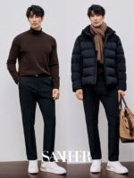 Winter "Soft Shell Commuter Pants" anti-wrinkle, elastic, composite heat storage and antibacterial bottom thick casual pants DBL104 thumbnail 6
