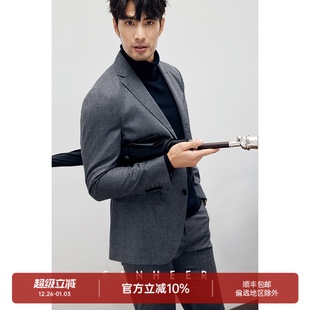 男士 VBC法兰绒千鸟格羊毛面料 正装 修身 DAS224 意式 西服外套 绅士