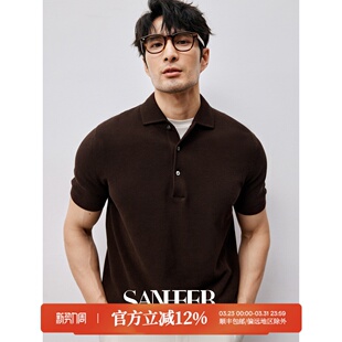 T恤衫 意式 优雅温莎领短袖 120支长绒棉珠地纹理 DAT940 商务绅士