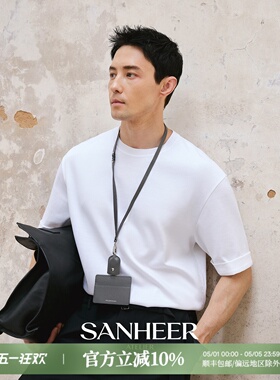 【都市轻奢】柔软细腻匹马棉 ROW风微廓夏季圆领短袖T恤衫 DAT017