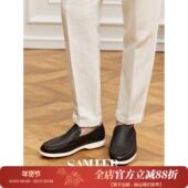 东方云履 高品质荔枝纹头层牛皮 真皮内里乐福鞋 休闲鞋 DES001