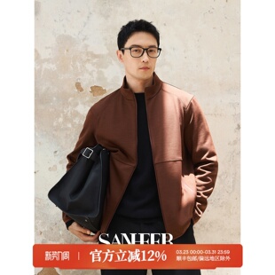 都市通勤 立领夹克外套 羊毛复合防风加厚 商务男士 DAJ394 秋季
