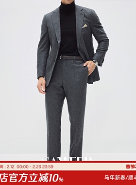 【比耶拉骑士】意大利VBC法兰绒厚款羊毛面料 秋冬西装裤 DBS083