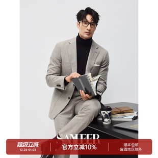 羊毛面料秋冬休闲西装 意大利VBC法兰绒厚款 DAS263 比耶拉骑士