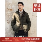 致敬经典 菱形绗缝羊毛棉填充 秋冬季 复古立领棉衣外套 DAC106