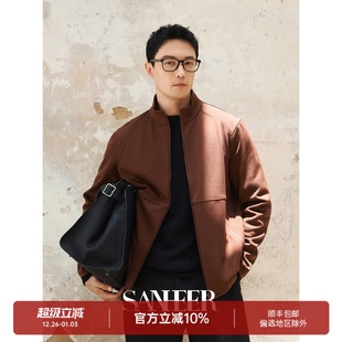 都市通勤 立领夹克外套 羊毛复合防风加厚 商务男士 DAJ394 秋季