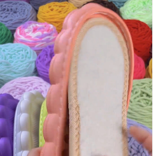 云朵加厚软底鞋底新款 eva 手工编织拖鞋底踩屎感超软底子