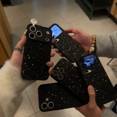 手机壳苹果17promax 双层闪粉全包防摔适用 1314pro15promax 简约