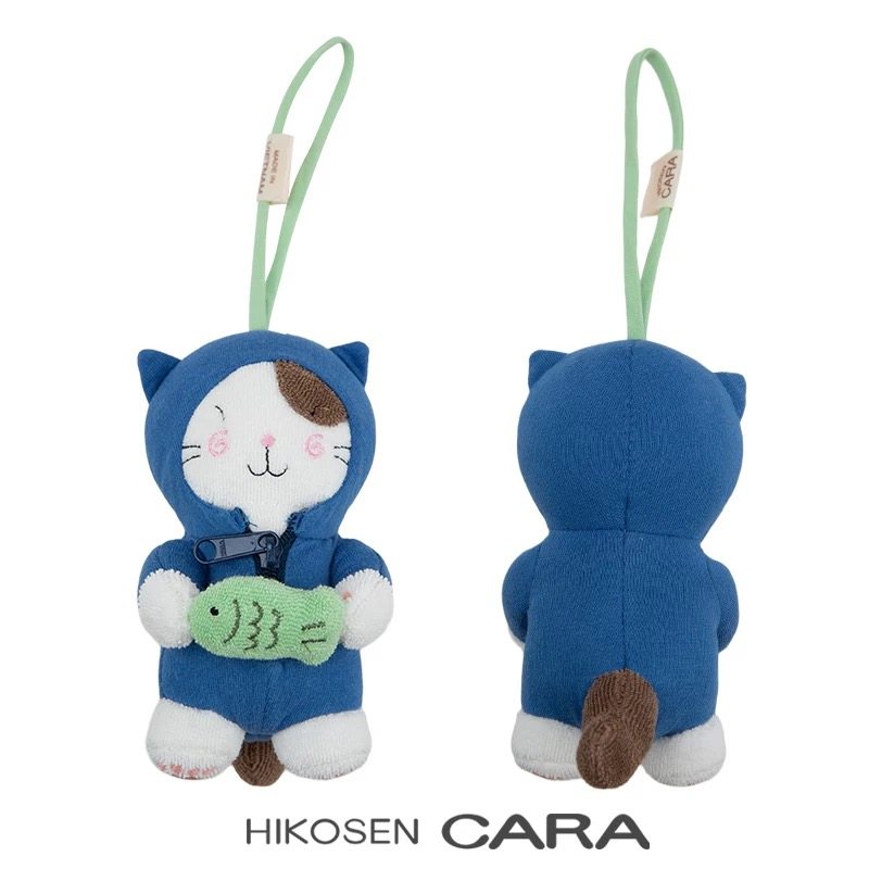 HIKOSEN CARA卡拉猫小胖抱鱼猫咪毛绒挂件包挂钥匙扣玩偶公仔挂饰,服饰配件/皮带/帽子/围巾,包挂件,淘宝优惠券,粉丝福利购,淘宝优惠卷